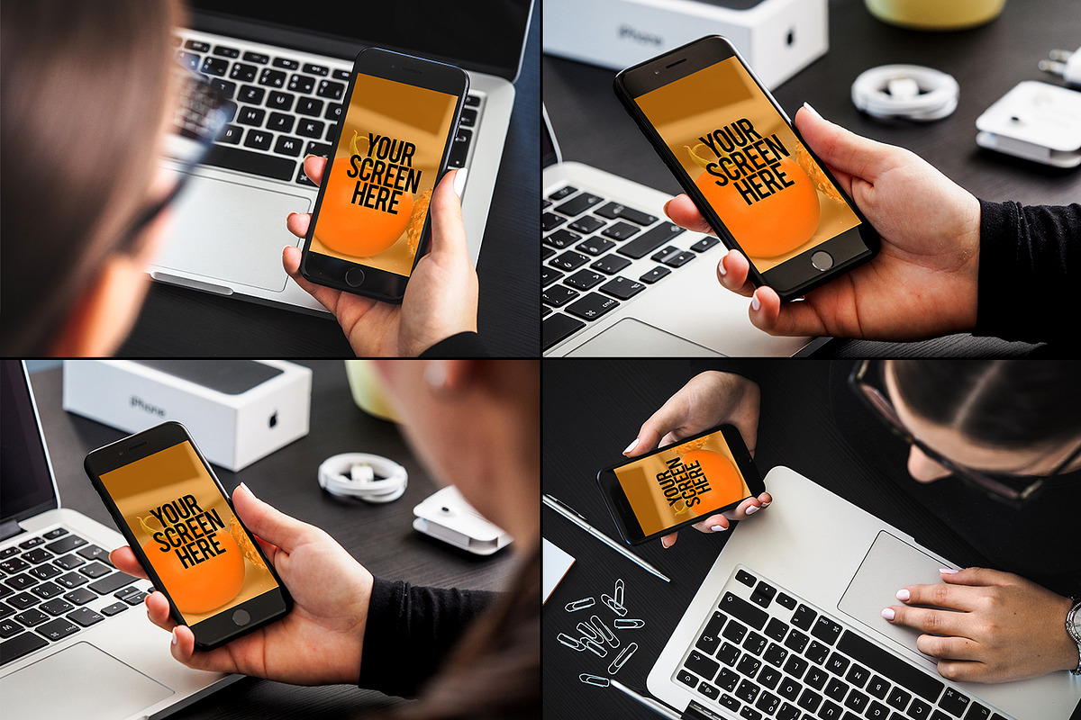 15 Mockups iPhone (pics+PSD), an iPhone Mockup by tydla (Photo 3 of 6)