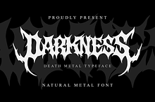Darkness – Death Metal Typeface