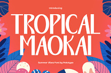 Tropical Maokai - Groovy Summer Font