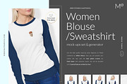 Women Sweatshirt Mock-ups Set DEMO, a Books & Magazine Mockup by Apparel_Mockups (Thumbnail 5 of 24)