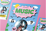 Music Fest Flyer Set, a Flyer Template by Annora Studio (Thumbnail 4 of 6)