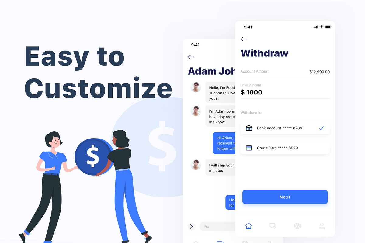 Kard | e-Wallet Finance App M Ui Kit, an App Template by Capi Product (Photo 3 of 11)