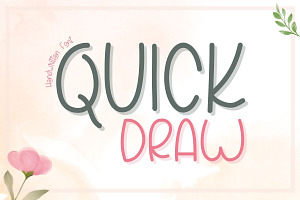 Quick Draw Cute Handwriting Font