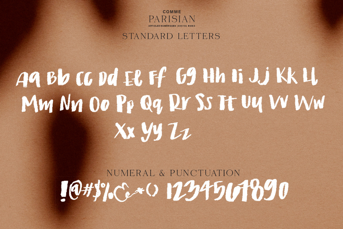 Vivant hand brushed font preview 2