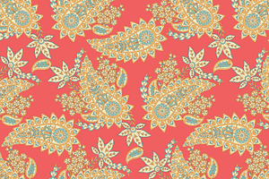 Paisley Seamless Fabric Pattern