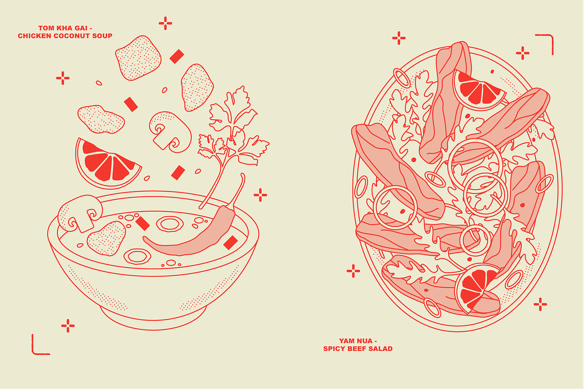 Thai Food Vector Illustrations, a Food Illustration by TheFoodAtlas (Photo 7 of 19)
