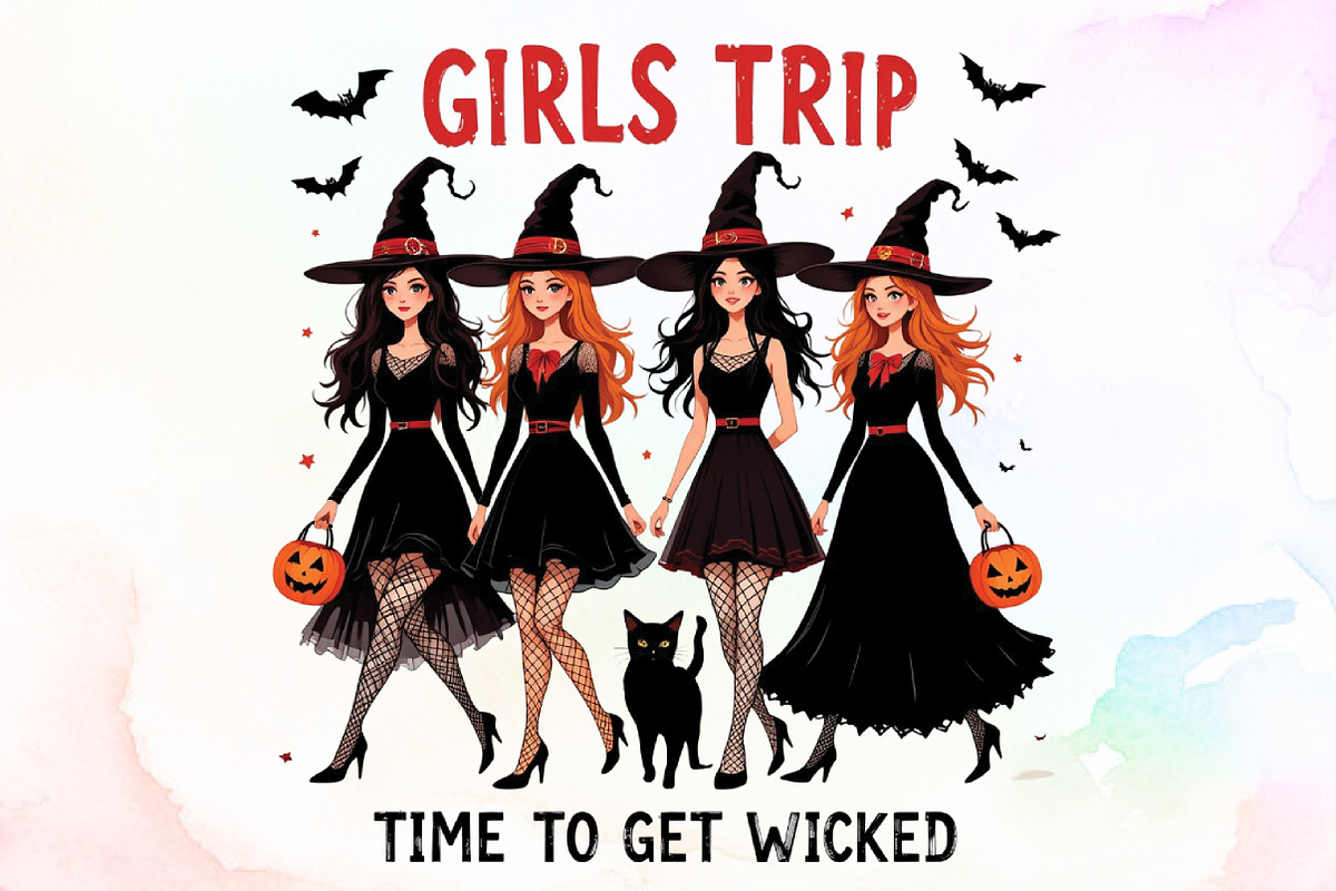 Salem Girls Trip,Vintage Halloween P, an Illustration by Sublimation Artist (Photo 1 of 9)