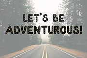On The Road  OpenType-SVG Font, a Font by bigmomentsdesign (Thumbnail 3 of 6)