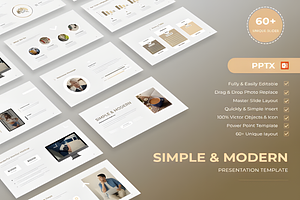 60+ Simple and Modern Presentation, a Presentation Template by Design Station