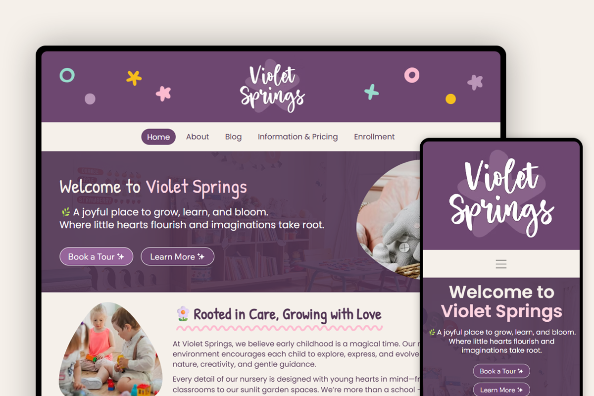 Nursery and Preschool Website preview 8