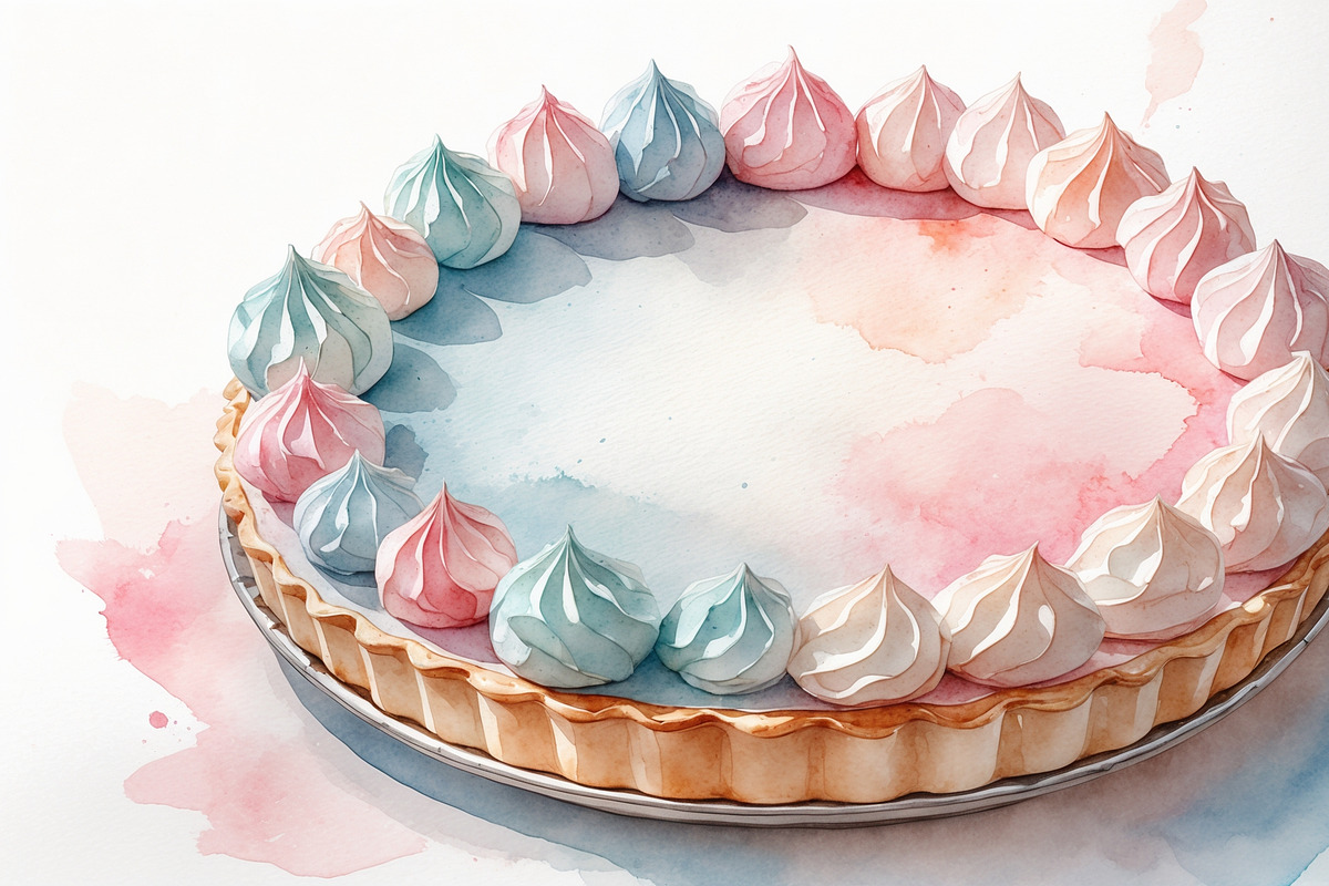 Watercolor Cakes & Pies Set, an Illustration by hafijul (Photo 2 of 11)