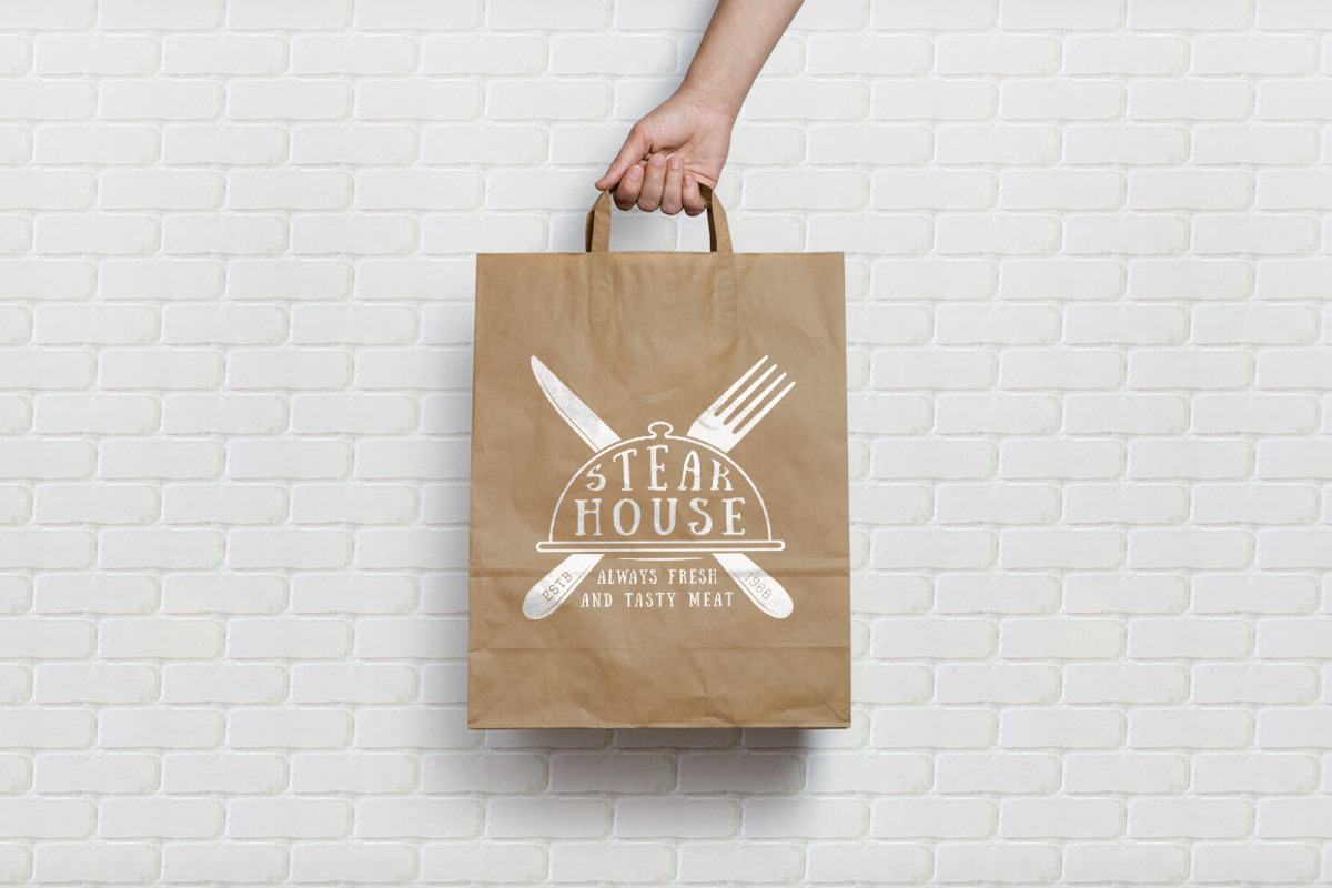 Set of vintage restaurant logos, a Branding & Logo Template by AkimD (Photo 5 of 11)