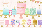 Oh Sugar ! Tall Cakes Collection, a Food Illustration by Nordic.Arg (Thumbnail 2 of 3)