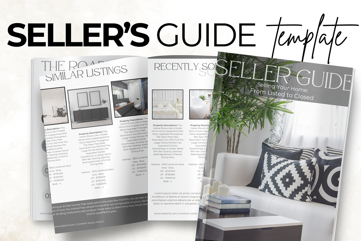 Home Seller Guide Editable Template, a Magazine Template by Digital By Nikoleta (Photo 1 of 11)