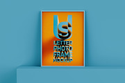 US Letter Frame Mockup Set, an Advertising Mockup by Black Cat Studio (Thumbnail 2 of 5)