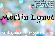 Merlin Lynet font, a Serif Font by TNE Designs (Thumbnail 1 of 6)