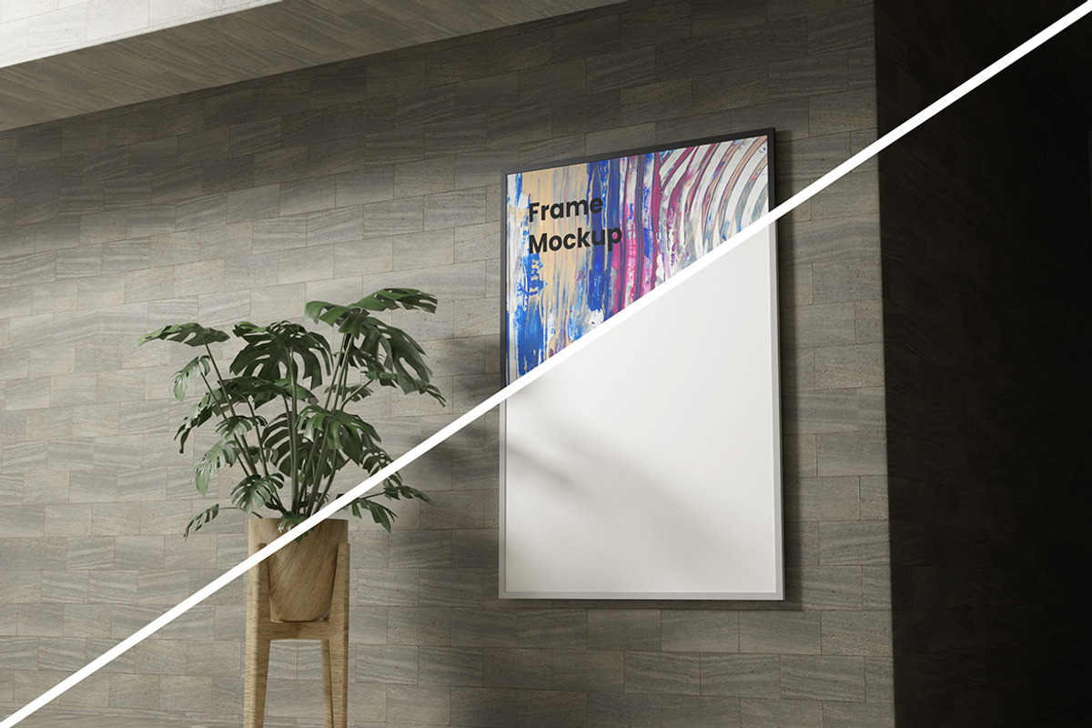 Perspective Frame Mockup, a Mockup by Izdihaar_Studio (Photo 2 of 2)