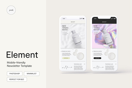 Element Newsletter Templates, an Email Template by jentle  |  design studio