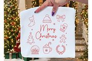 Merry Christmas PNG, an Illustration by Libby Wishes (Thumbnail 1 of 6)