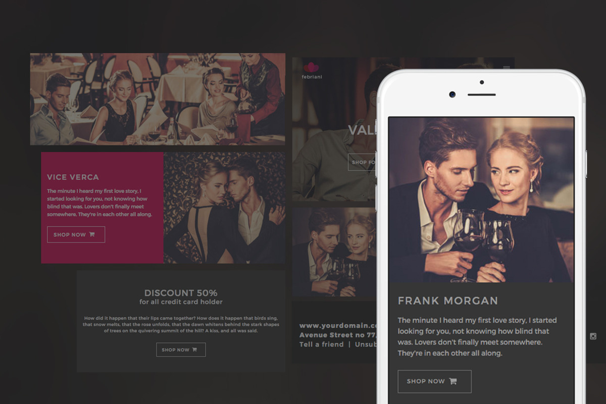 Febriani Valentine Email Template, an Email Template by NancyS (Photo 2 of 4)