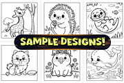 Bold Easy Cute Animal Coloring Pages, an Animal Illustration by Craftsbeefy (Thumbnail 2 of 4)