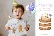 Yummy party - whimsy clipart, a Decorative Illustration by polikarpovaart (Thumbnail 17 of 22)