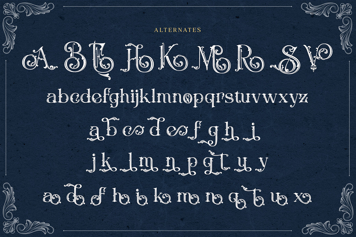Rusty Store, a Blackletter Font by alit design (Photo 19 of 24)