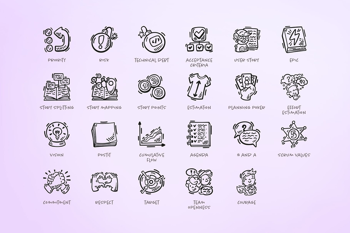 Scrum & Agile Icon Pack LITE, an Outline Icon by Good Stuff No Nonsense (Photo 4 of 9)