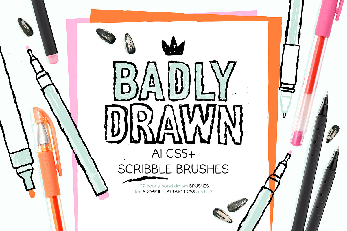 Hand Drawn Scribble Brushes, a Brush Add-On by Side Project (Photo 1 of 7)