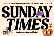TAN - SUNDAY TIMES, a Serif Font by TanType (Thumbnail 1 of 9)