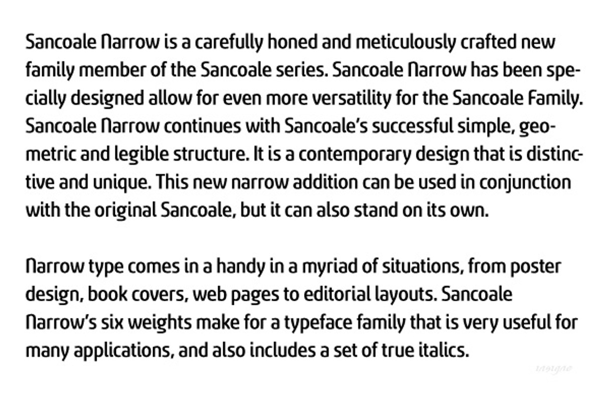 Sancoale Narrow preview 2