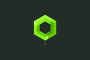 9 hexagons. Vector logo, a Branding & Logo Template by Magda (Thumbnail 9 of 11)