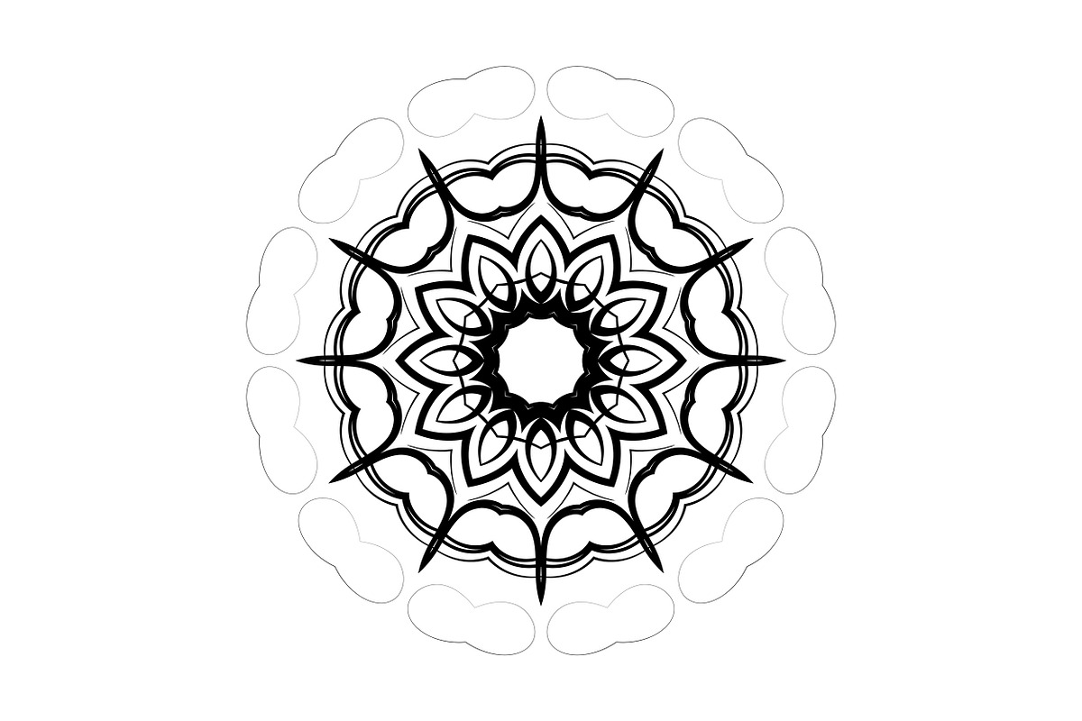 Decorative Mandala Digital Art Pack, a Decorative Illustration by NJ Himel (Photo 50 of 101)
