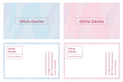Olivia - Business Card Template, a Business Card Template by Tèrso. (Thumbnail 2 of 2)