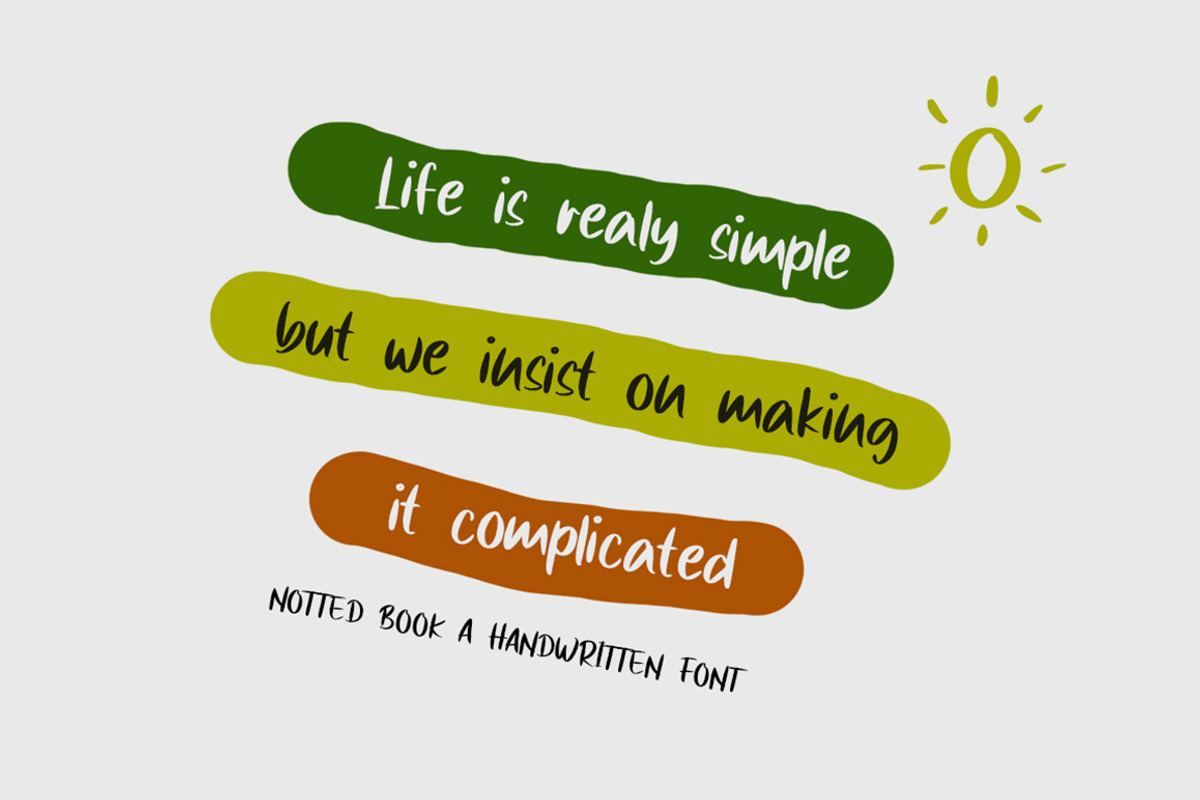 Notted Book, a Handwritten Font by Megatype (Photo 7 of 11)