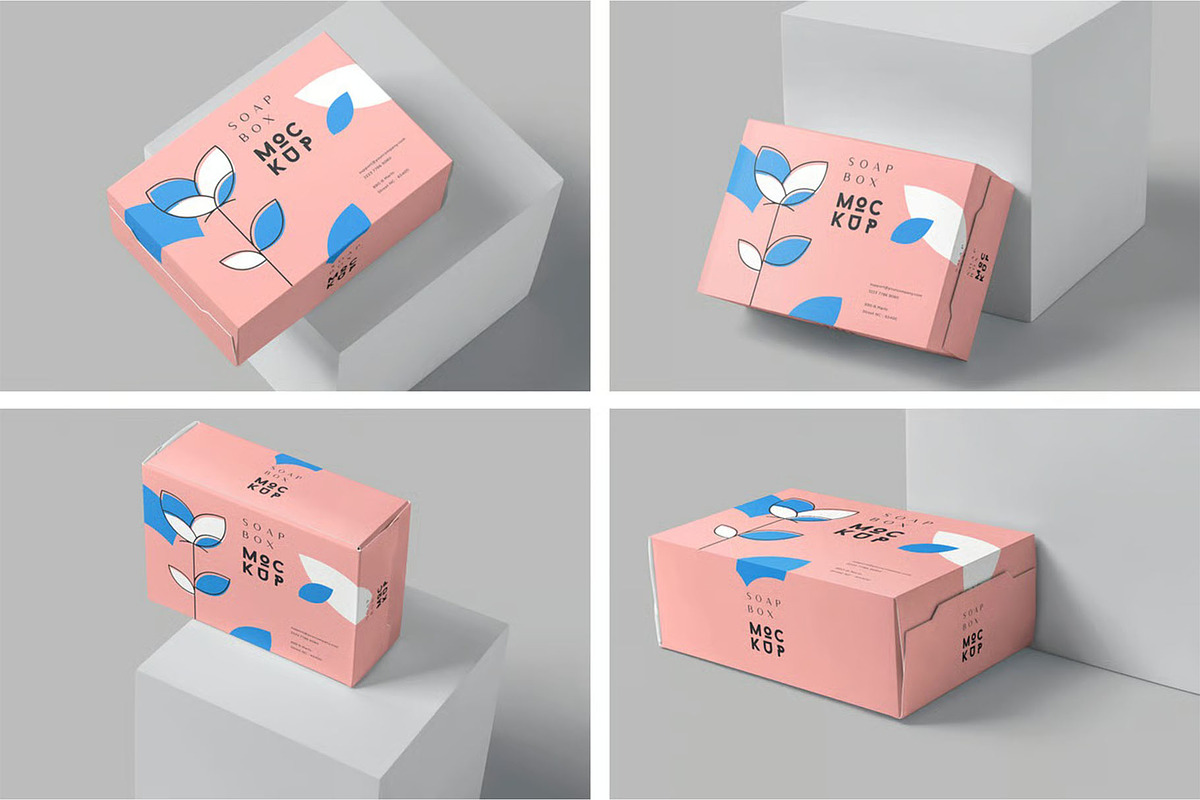 Soap Box Mockups, a Packaging Mockup by megostudi0 (Photo 1 of 6)