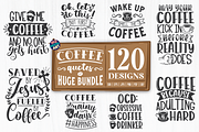 Huge Coffee SVG Bundle, a Food Illustration by HQDigitalArt (Thumbnail 2 of 15)