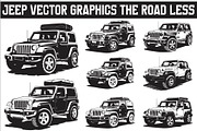 Jeep Vector Traveled design, perfect, an Illustration by Amazin_art (Thumbnail 1 of 9)