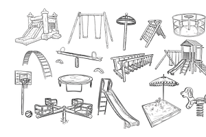 playground handdrawn collection, an Object Graphic by nikagraphic