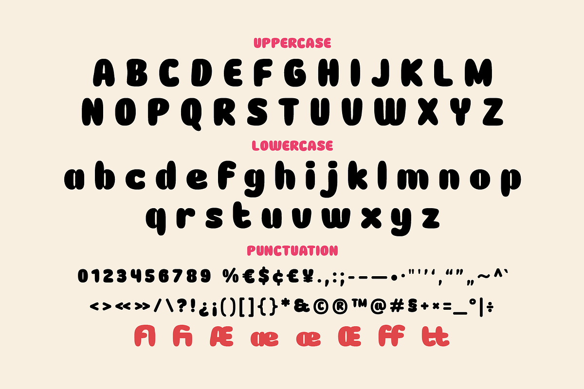 Chewy Gumb - Playful Display Font, a Sans Serif Font by Vesvocrea (Photo 2 of 10)