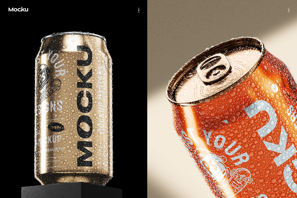 Can Bundle Mockups - 33cl / 12oz, a Product Mockup by Mocku (Photo 3 of 13)