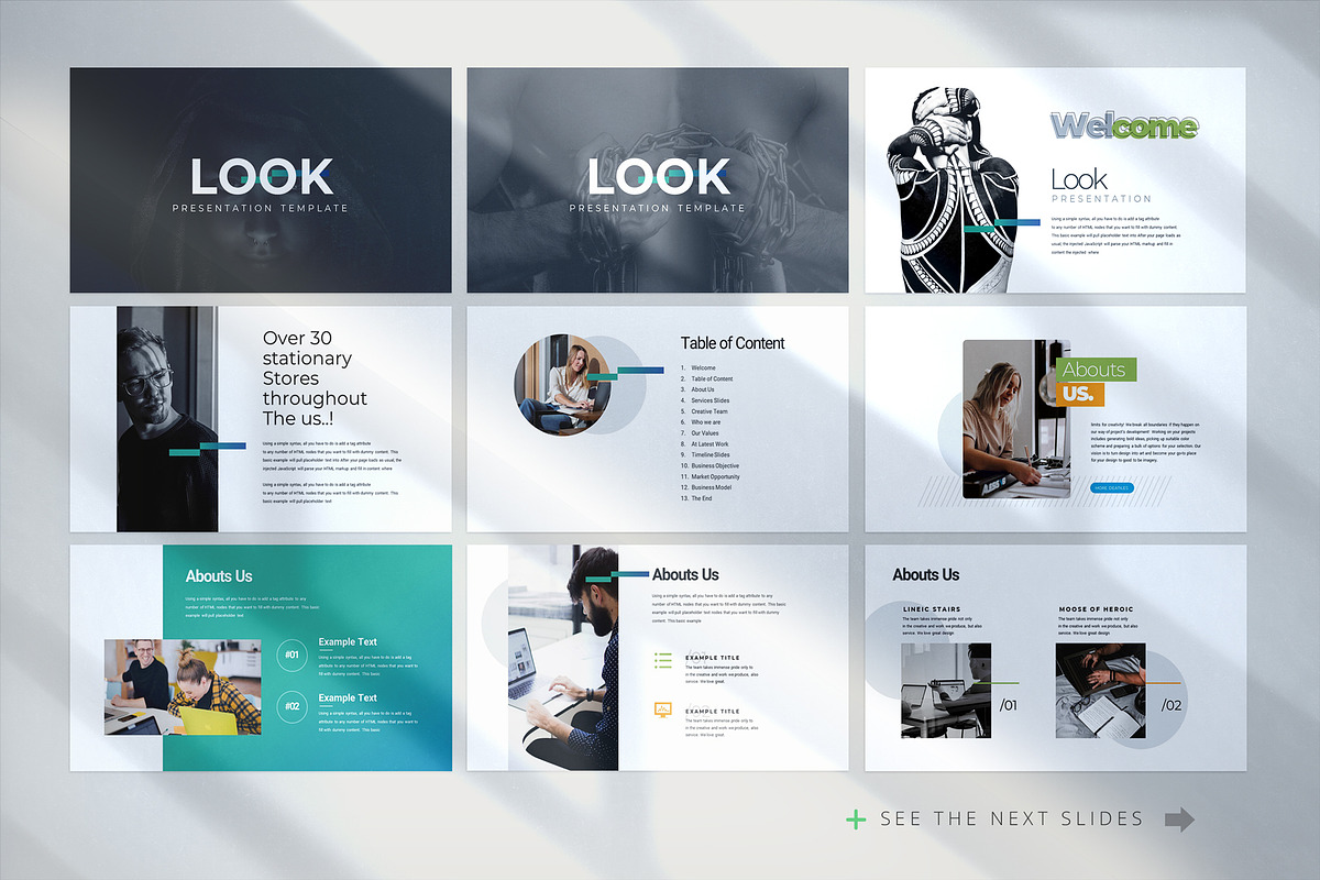 LOOK Keynote Template, a Presentation Template by WhiteGraphic (Photo 5 of 12)