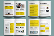HR Employee Handbook Template Layout, a Brochure Template by MightyDesign (Thumbnail 3 of 6)
