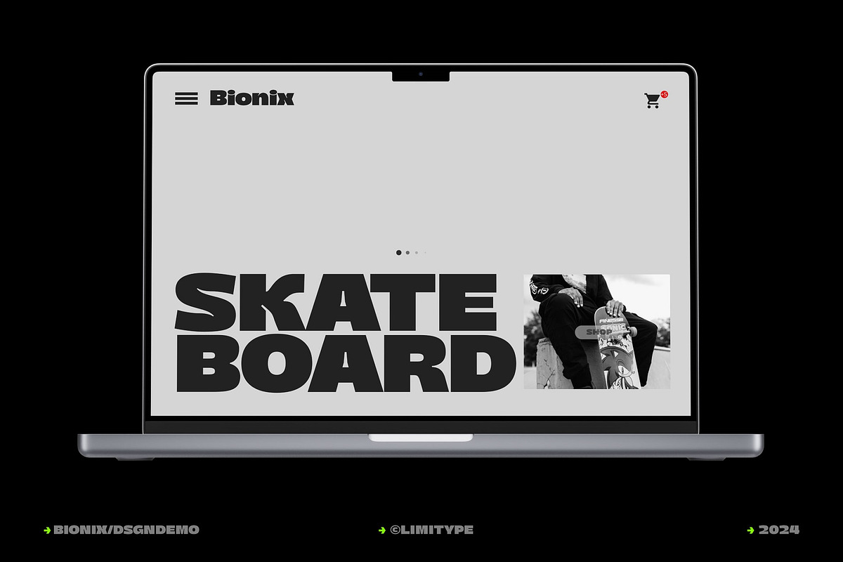 Bionix - Futuristic Bold Font, a Sans Serif Font by limitype (Photo 8 of 13)