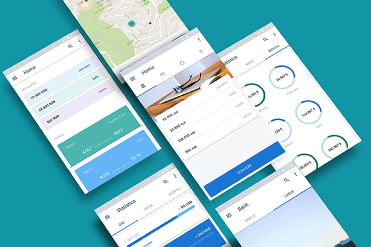 Material UI kit: Money, a Templates & Theme by UI8 (Photo 1 of 8)