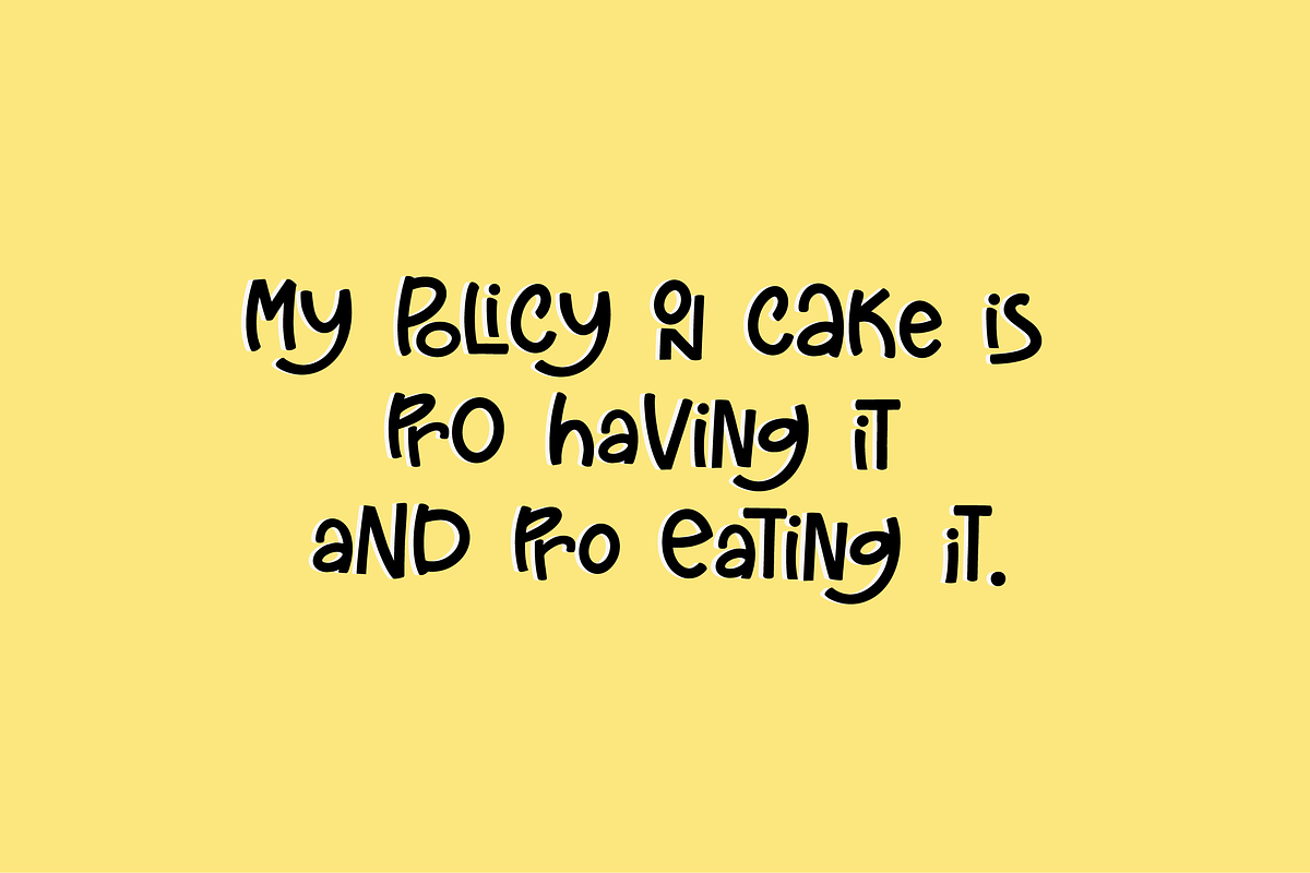 Stuffed Cannelloni Font preview 7