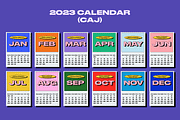 2023 Calendar | CAJ, a Stationery Template by Two Sleepy Heads Studio (Thumbnail 2 of 4)