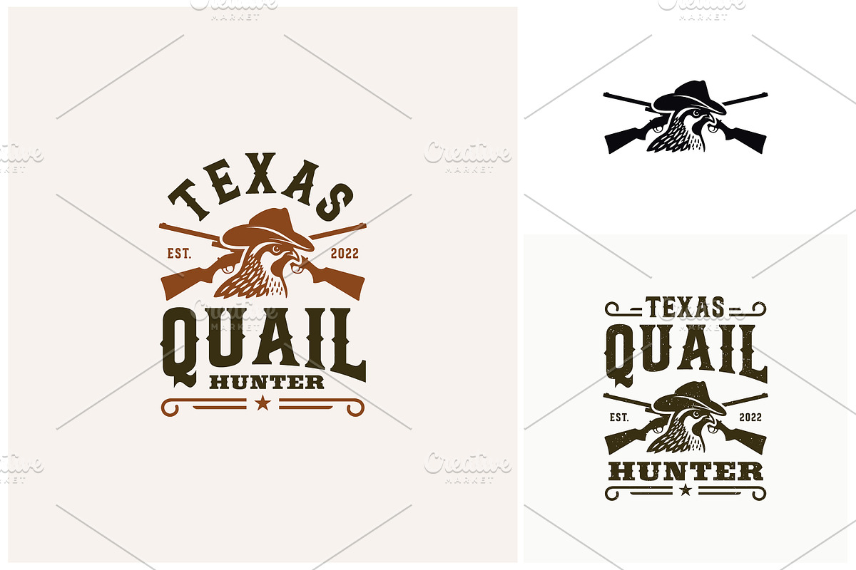Bobwhite Quail Cowboy Hat Hunt Logo, a Branding & Logo Template by Enola99d (Photo 2 of 2)