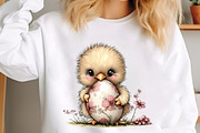 Whimsical Easter Chick Clipart, an Illustration by designcity5 (Thumbnail 5 of 5)