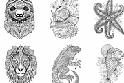 45 Mandala Animal Illustrations, a Graphic by WarmSoftAndCozy (Thumbnail 5 of 9)